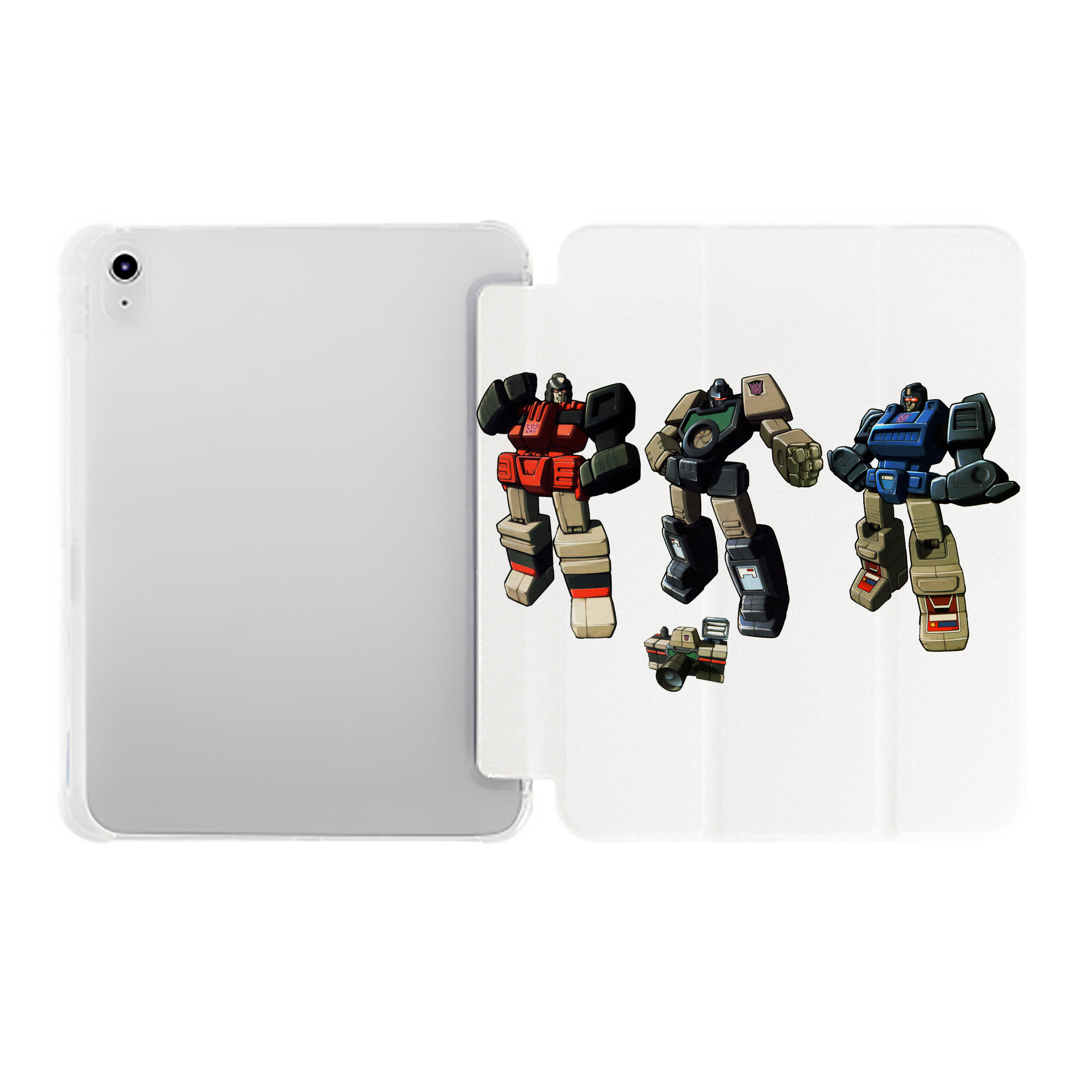 （画像用）  IPad ケース ペン収納付き 三つ折りスタンド PUレザー×シリコン 対応機種9.5/10.5/10.9インチ